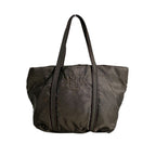 Prada Br0977 Logo Embroidered Tote Khaki — view 3