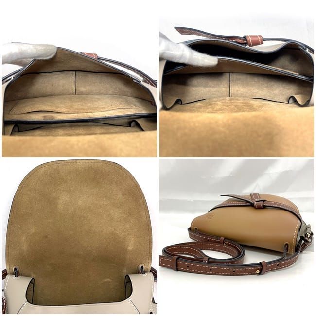 Loewe Shoulder Bag Brown Beige Gate 321.54 T20 — view 4