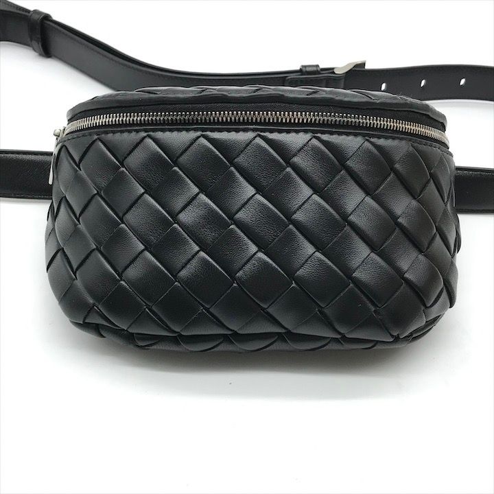 Bottega Veneta Belt Bag Waist Pouch Bag with Key Ring Black — view 4