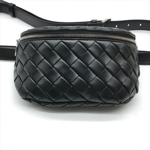 Bottega Veneta Belt Bag Waist Pouch Bag with Key Ring Black — view 4