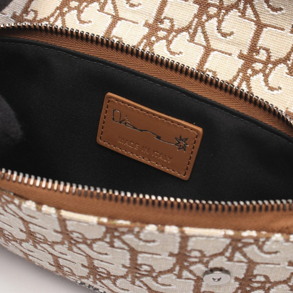 Dior Pouch Travis Scott Cactus Jack Saddle Beige Brown Canvas — view 4