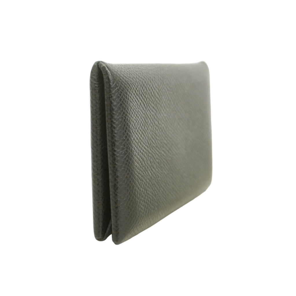 Hermes Card Case Calvi Veau Epsom Black Silver — view 2