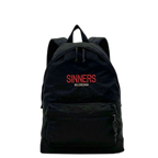 Balenciaga Backpack Black Leather Canvas