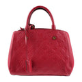 Louis Vuitton Montaigne BB Handbag Leather Freesia Pinkish Monogram