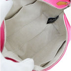 Hermes Brid A Black PM Handbag Pouch Hibiscus Pink — view 2