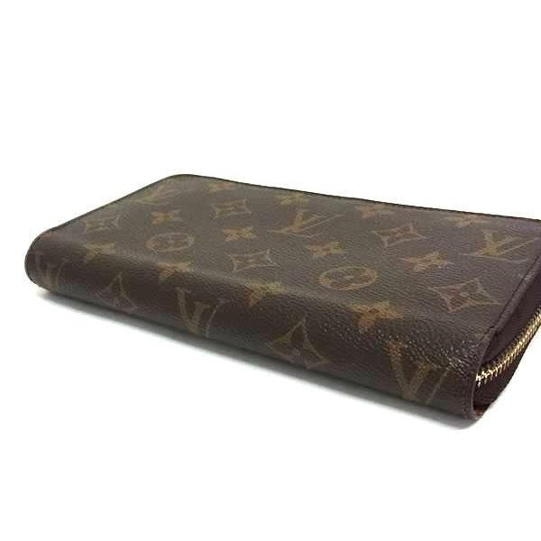 Louis Vuitton Wallet Zippy Brown Monogram Gold Hardware — view 2
