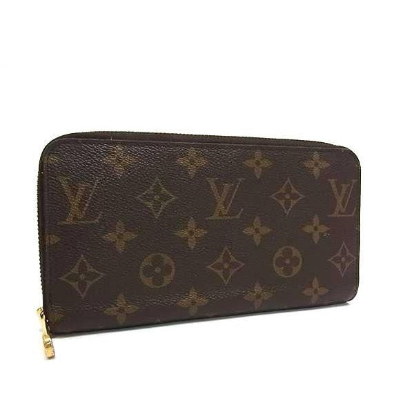 Louis Vuitton Wallet Zippy Brown Monogram Gold Hardware — view 4