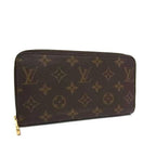 Louis Vuitton Wallet Zippy Brown Monogram Gold Hardware — view 4
