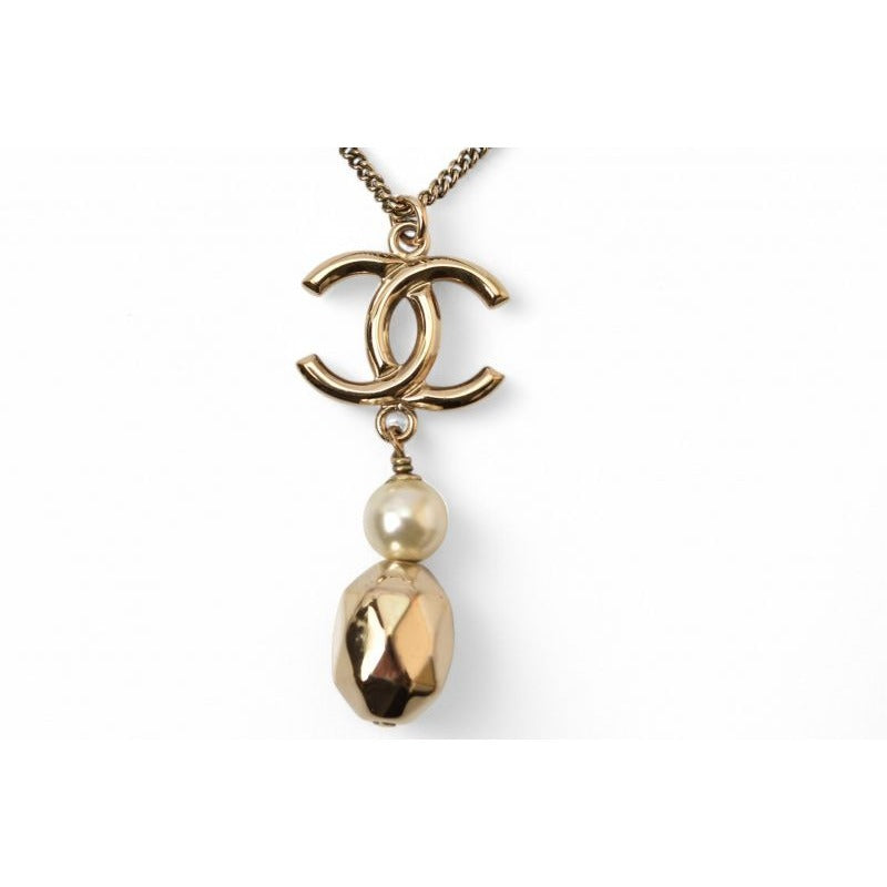 Chanel 2-Way Coco Mark CC Pearl Motif Gold 17