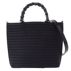 Gucci Bag Shoulder 2-Way Bamboo Nylon Black 000 1998