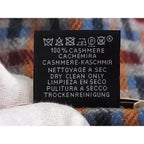 Hermes Scarf Ecosse Gold Multicolor Cashmere Allover Pattern Fringe — view 4