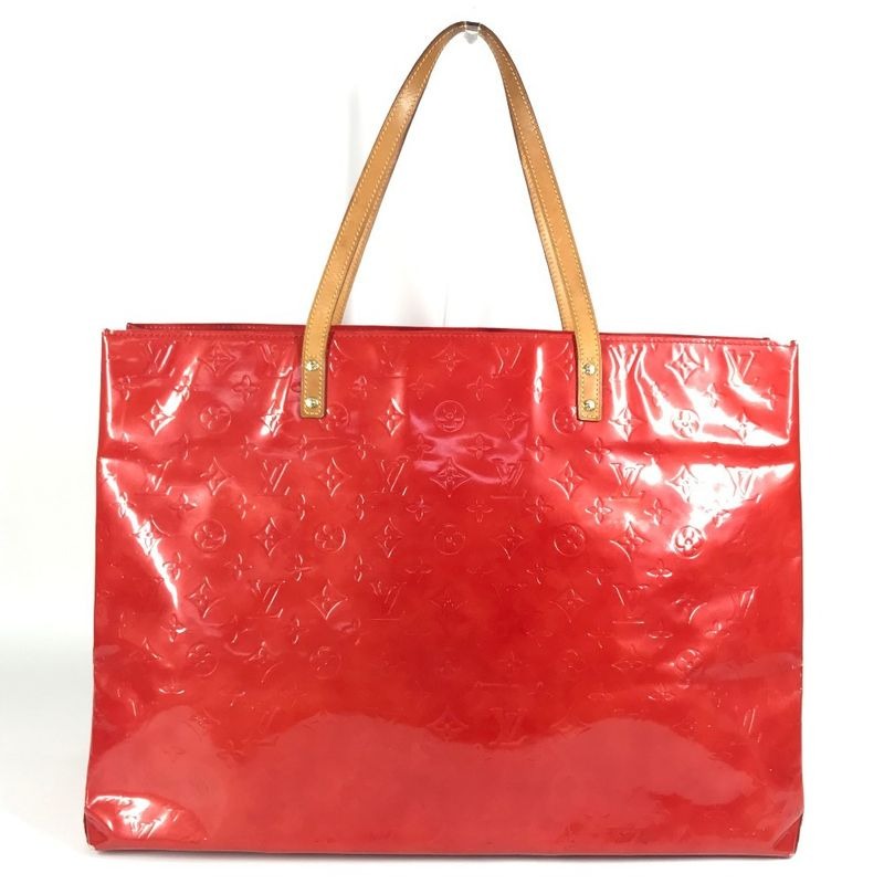 Louis Vuitton Shoulder Bag Reed GM Monogram Vernis Canvas Rouge Red