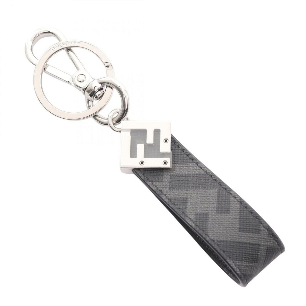 Fendi Key Holder FF Square Zucca Black Key — view 2