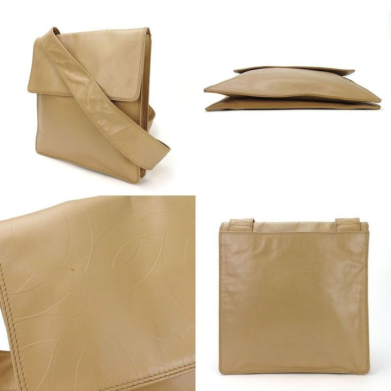 Chanel Shoulder Bag Crossbody Cocomar Cles Leather 6 Beige