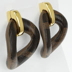 Fendi Philo Earrings Ffleather 8 Ak768 Accessories — view 3