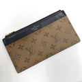 Louis Vuitton Slim Purse Coin Case Monogram Reverse Brown Black
