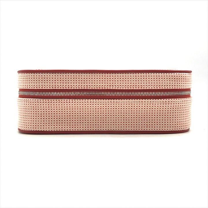 Hermes Escal Makeup Pouch Vermillion Case Red — view 3