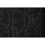Dior Scarf Winter Wool Cashmere Logo Trotter Black Gray — view 5