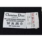Dior Scarf Winter Wool Cashmere Logo Trotter Black Gray — view 7