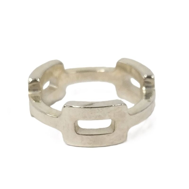 Hermes Silver Ring H Motif SV 925 Size 47