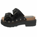 Dior Quake Leather Strap Sandals Shoes 37 Black