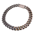 Saint Laurent Choker Necklace Metal Rhinestone Silver Chain