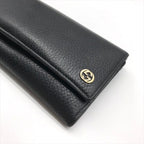 Gucci Inter Locking Leather Bifold Wallet Black — view 4