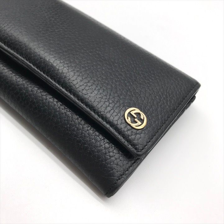 Gucci Inter Locking Leather Bifold Wallet Black — view 4