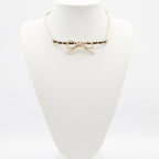 Chanel Choker Gold Coco Mark Ribbon Chain Lambskin — view 9