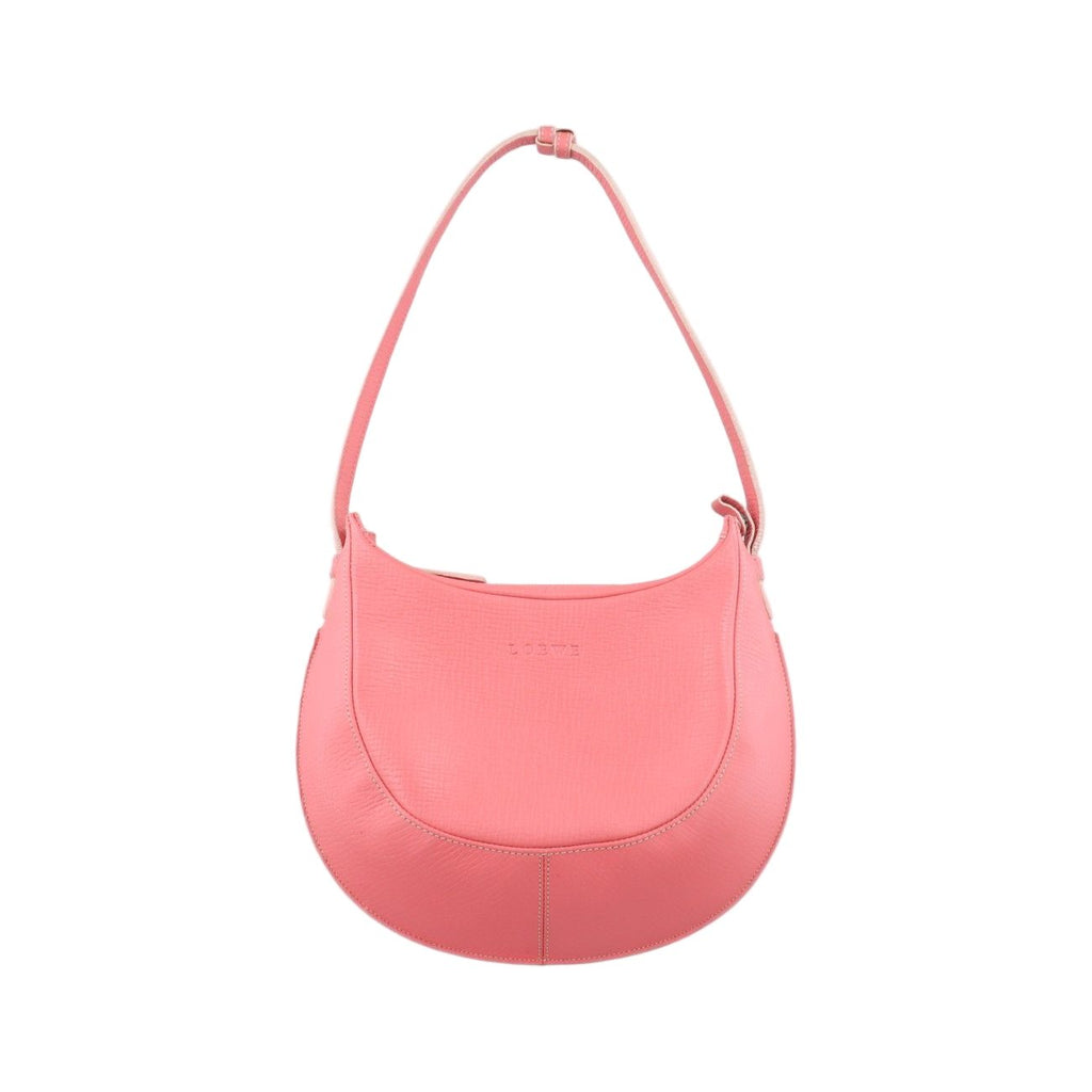 Loewe Half Moon Bag Pink Leather 22
