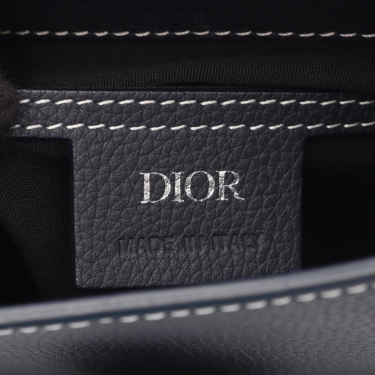 Dior Rucksack Backpack Gallop Navy Leather Saddle — view 4