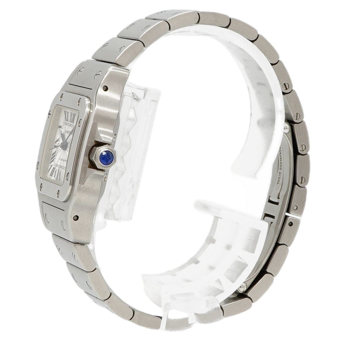 Cartier Santos Galbe SM Silver Dial Watch — view 2