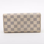 Louis Vuitton Damier Azur Portefeuille Sarah Long Wallet Ivory — view 7