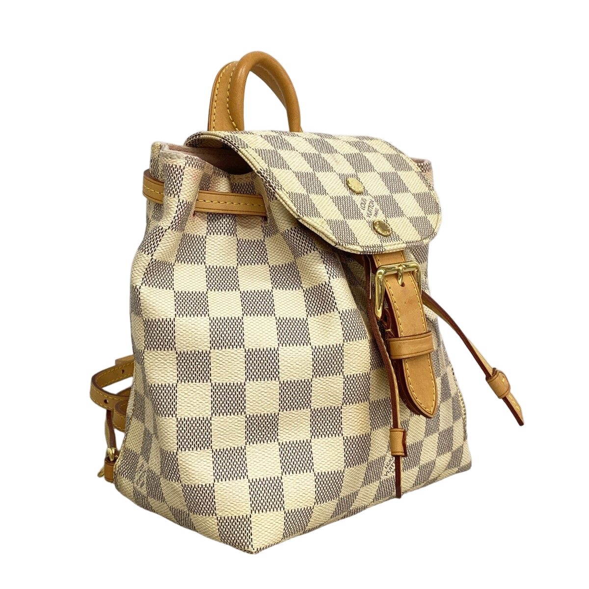 Louis Vuitton Backpack Damier Azur Sperone BB White — view 2