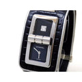Chanel Coco Code Wanted Watch Diamond Stainless Steel Leather Bangle