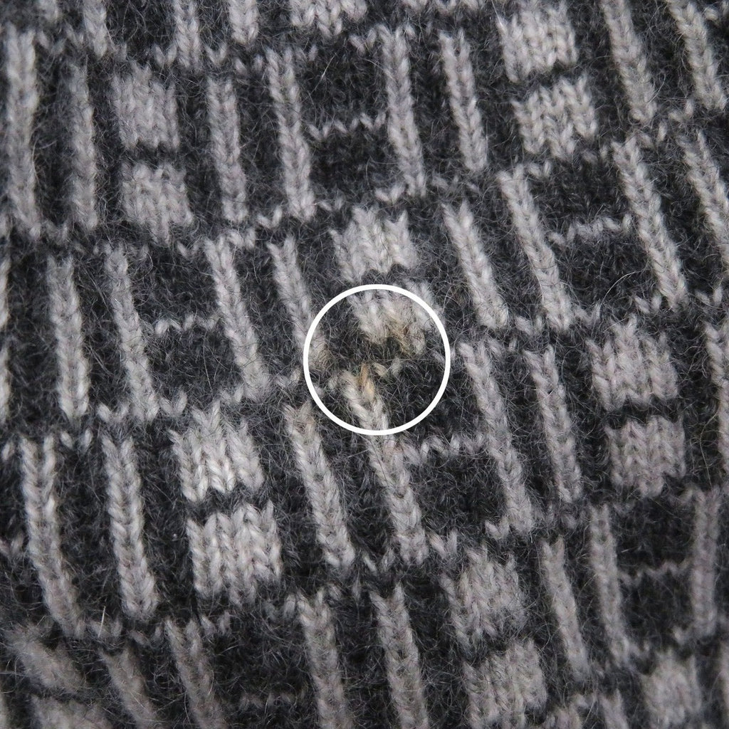 Hermes Vintage Cashmere Martin Margiela Era Logo All Over Pattern Beanie Knit — view 8