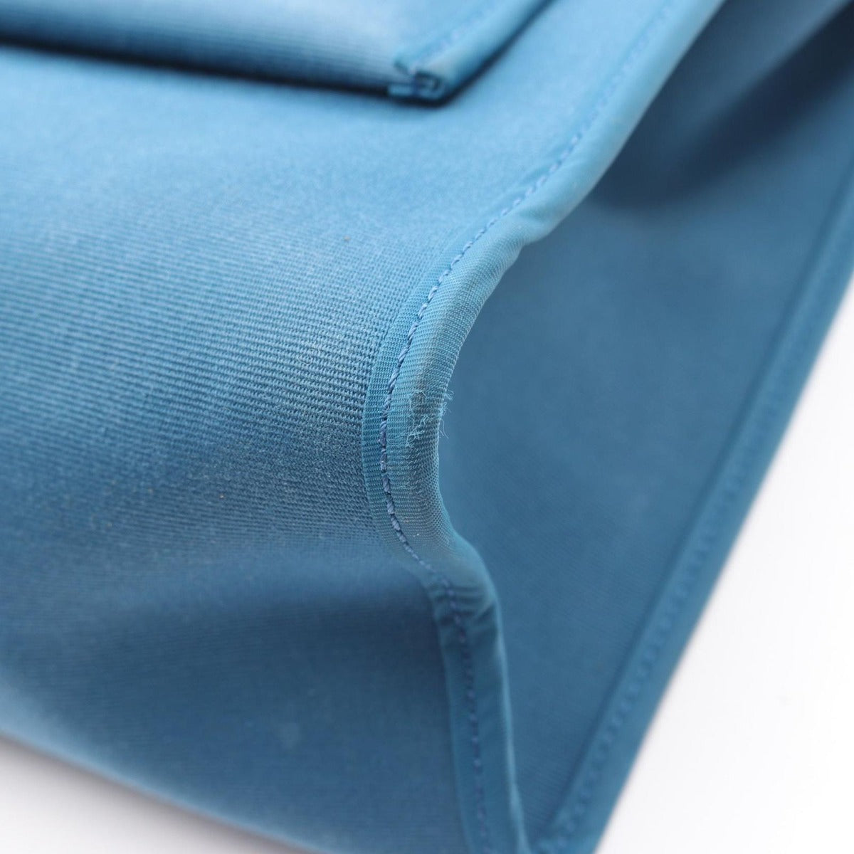 Hermes Handbag Herbag Her Bag Zip PM Blue de Garis Black Canvas Leather — view 8