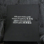 Gucci Wool Silk GG Logo Diamante Checked Fringe Stole Scarf Shawl Gray — view 9