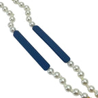 Christian Dior Airpods Holder Necklace Chain Logo Faux Pearl GP — view 7