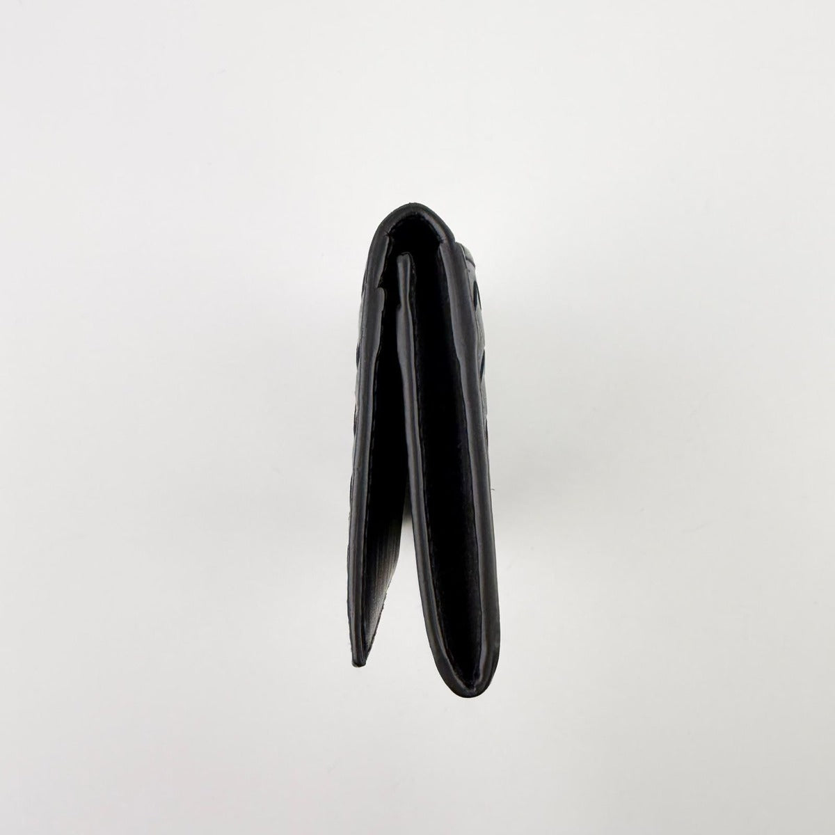 Bottega Veneta Intrecciato Wallet Black Leather Vintage — view 3