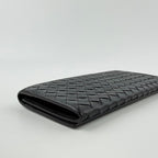 Bottega Veneta Intrecciato Wallet Black Leather Vintage — view 7