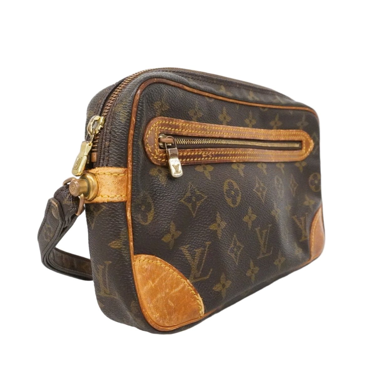 Louis Vuitton Clutch Monogram Marly Dragonne GM Brown — view 2