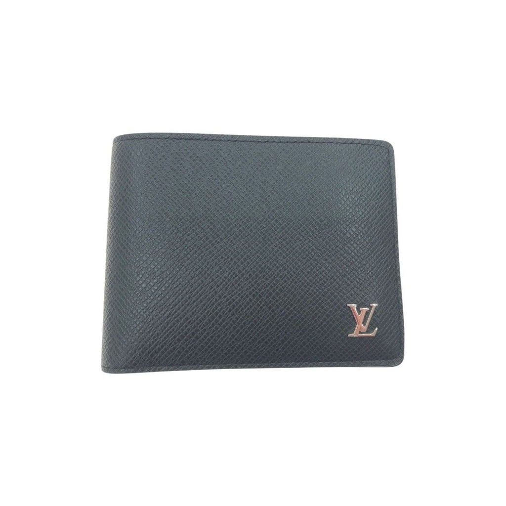 Louis Vuitton Bifold Wallet Taiga Portefeuille Multiple Black
