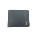 Louis Vuitton Bifold Wallet Taiga Portefeuille Multiple Black