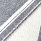 Hermes Band de Repo Cashmere Gray Flannel Yvoir Bicolor Fringe Long Scarf — view 5