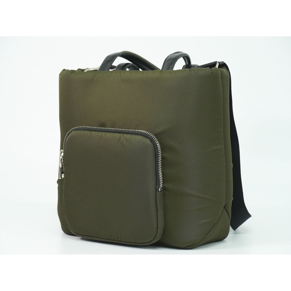 Prada Tessuto Pocket 2-Way Shoulder Bag Tote Nylon Khaki — view 2