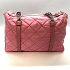 Prada Quilted 2-Way Mini Boston Bag Br2236 Triangle Logo Plate — view 2