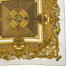 Hermes Scarf Silk Carre 90 Animaux Solaires Animals of the Sun White — view 5