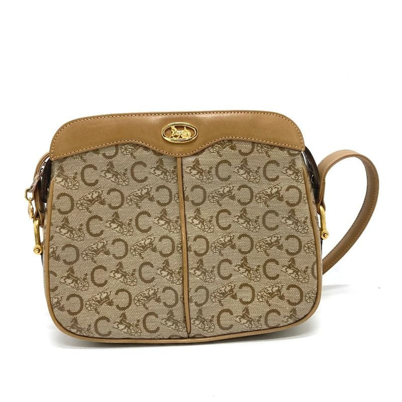 Celine Shoulder Bag C Macadam Leather Beige