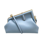 Fendi Shoulder Bag First Small 8 Bp129 Abve F1993 Blue Gold Hardware